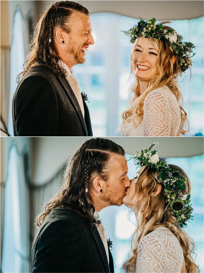 Rock n Roll couple with boho alternative styling