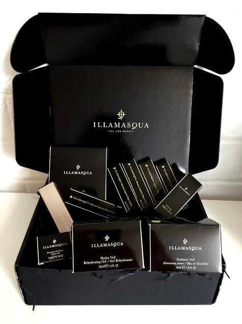 Illamasqua delivery box of vegan and cruelty free products
