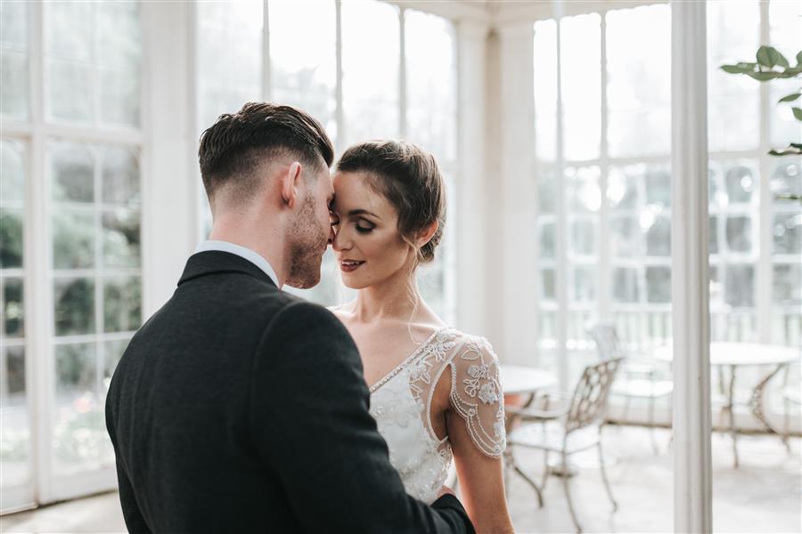 Wedding portrait by Pear and Bear Photography at Wollaton Hall and Deer Park