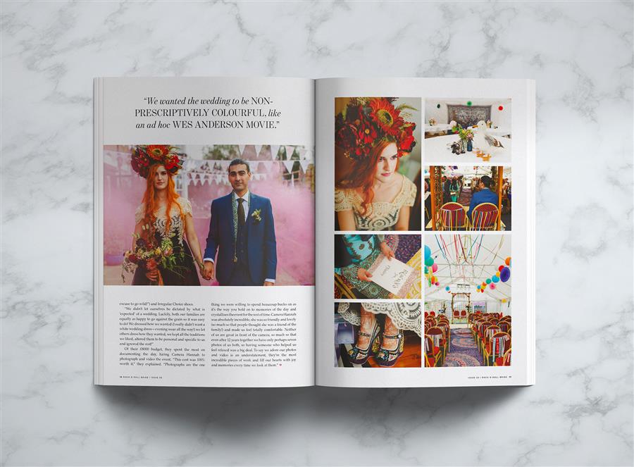 Ms Moo Make Up inside Rock n Roll Bride magazine