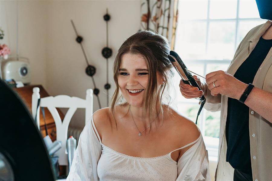 Hazel Gap Wedding Hair Styling