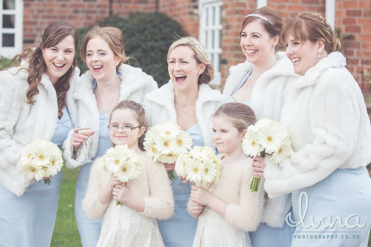 Jo's wedding at Swancar Farm, image by Luna Photography. 