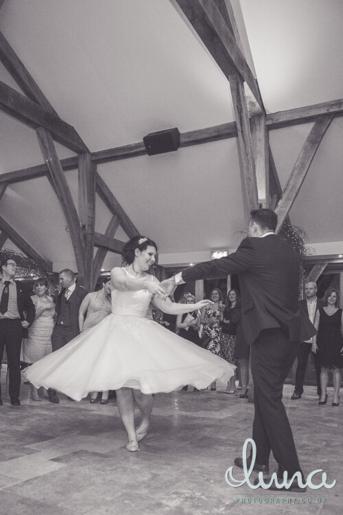 Jo's wedding at Swancar Farm, image by Luna Photography. 